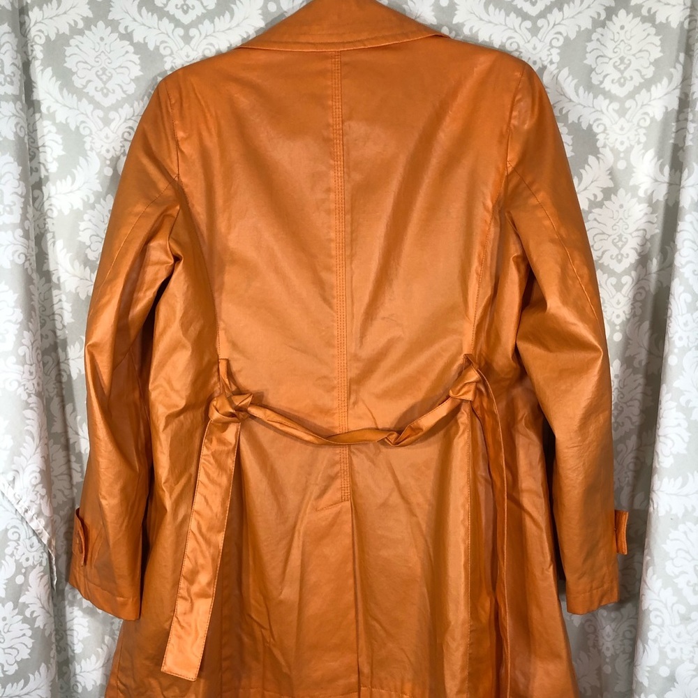 bill blass Orange Trench Coat - Picture 16 of 16